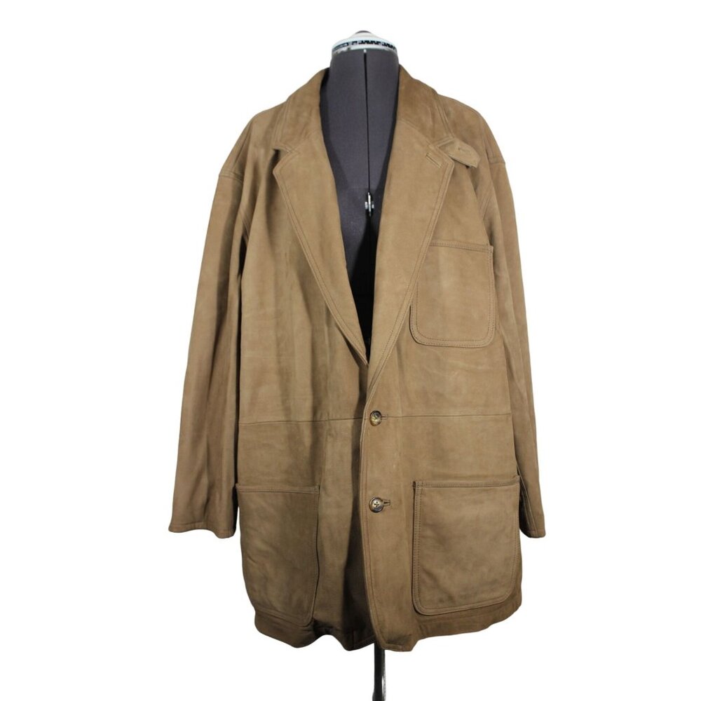 Orvis Bandera Safari Blazer Men’s Size 52 Suede Leather Zambezi Jacket